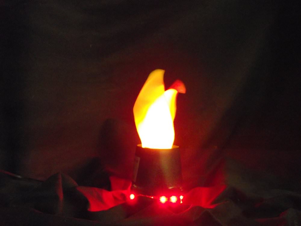 Silk flame clearance effect light