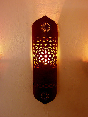 Tall Iron Wall Lantern (click to enlarge)