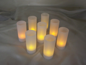 Thin White Frosted Glasses (click to enlarge)